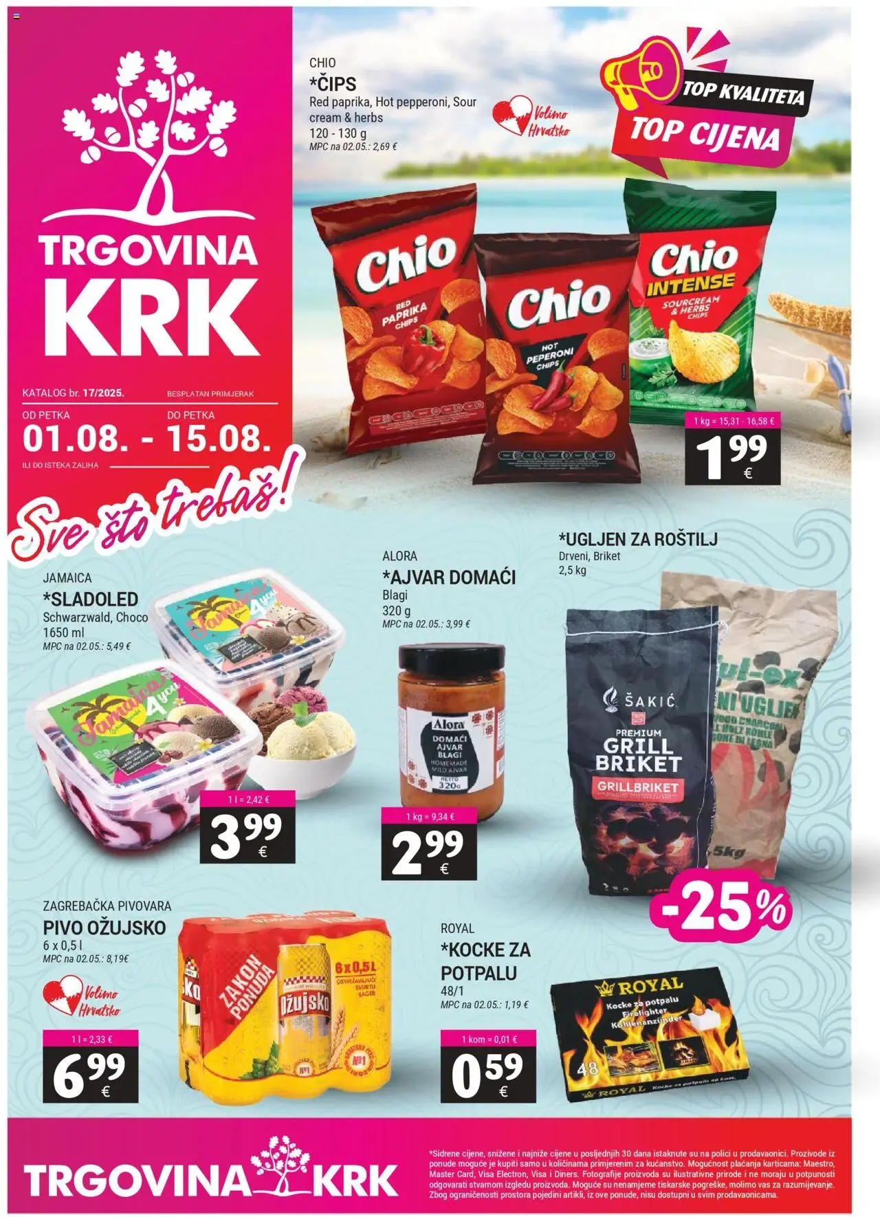 Trgovina Krk aktualni Katalog vrijedi od 01.08.2025 - tjedna akcija broj stranice 1