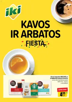 IKI parduotuvės leidinio Leidinys - Kavos ir arbatos fiesta galiojančio nuo 2025.11.10 peržiūra