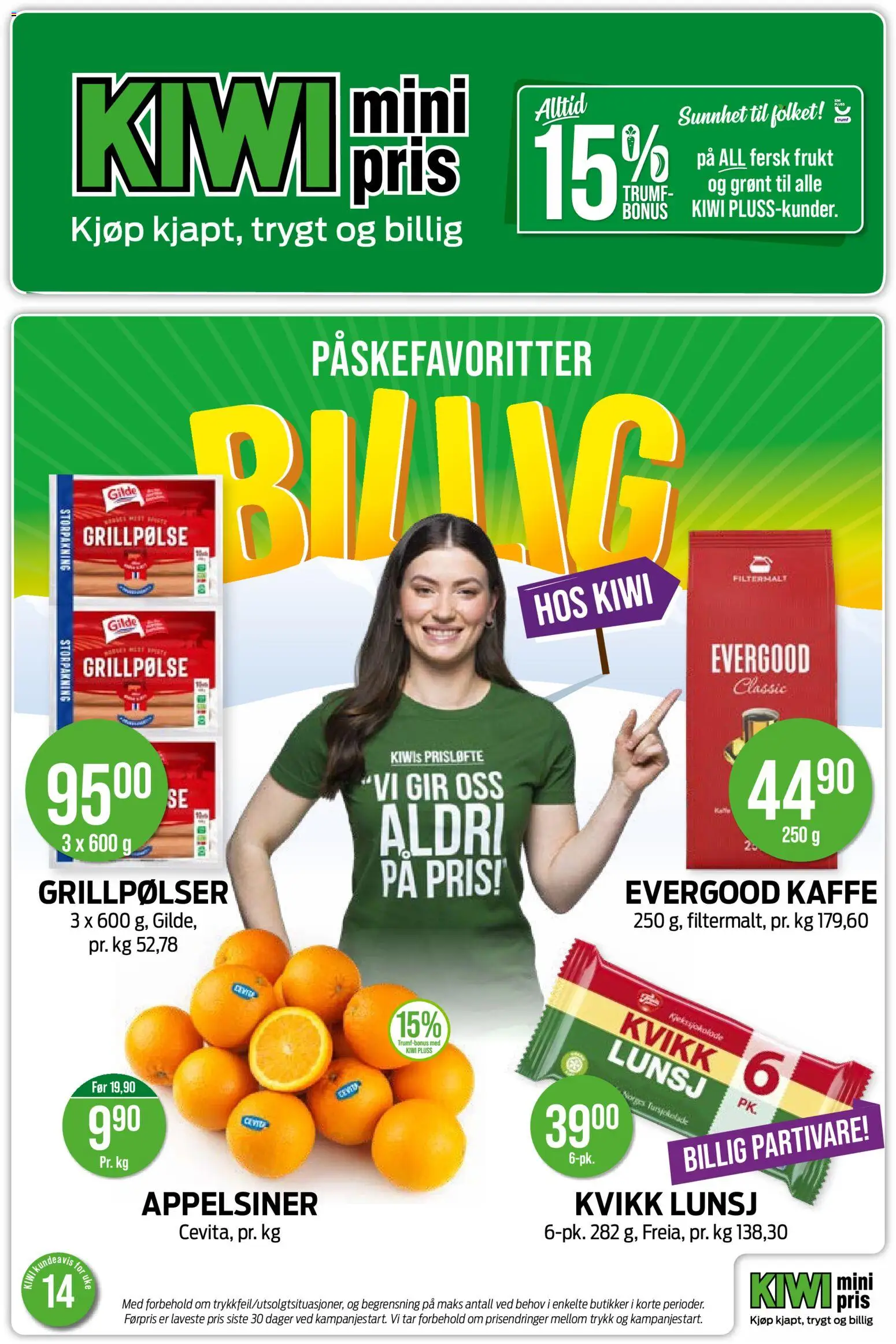 Forhåndsvis Kiwi kundeavis fra butikk Kiwi gyldig fra 30/03/2026