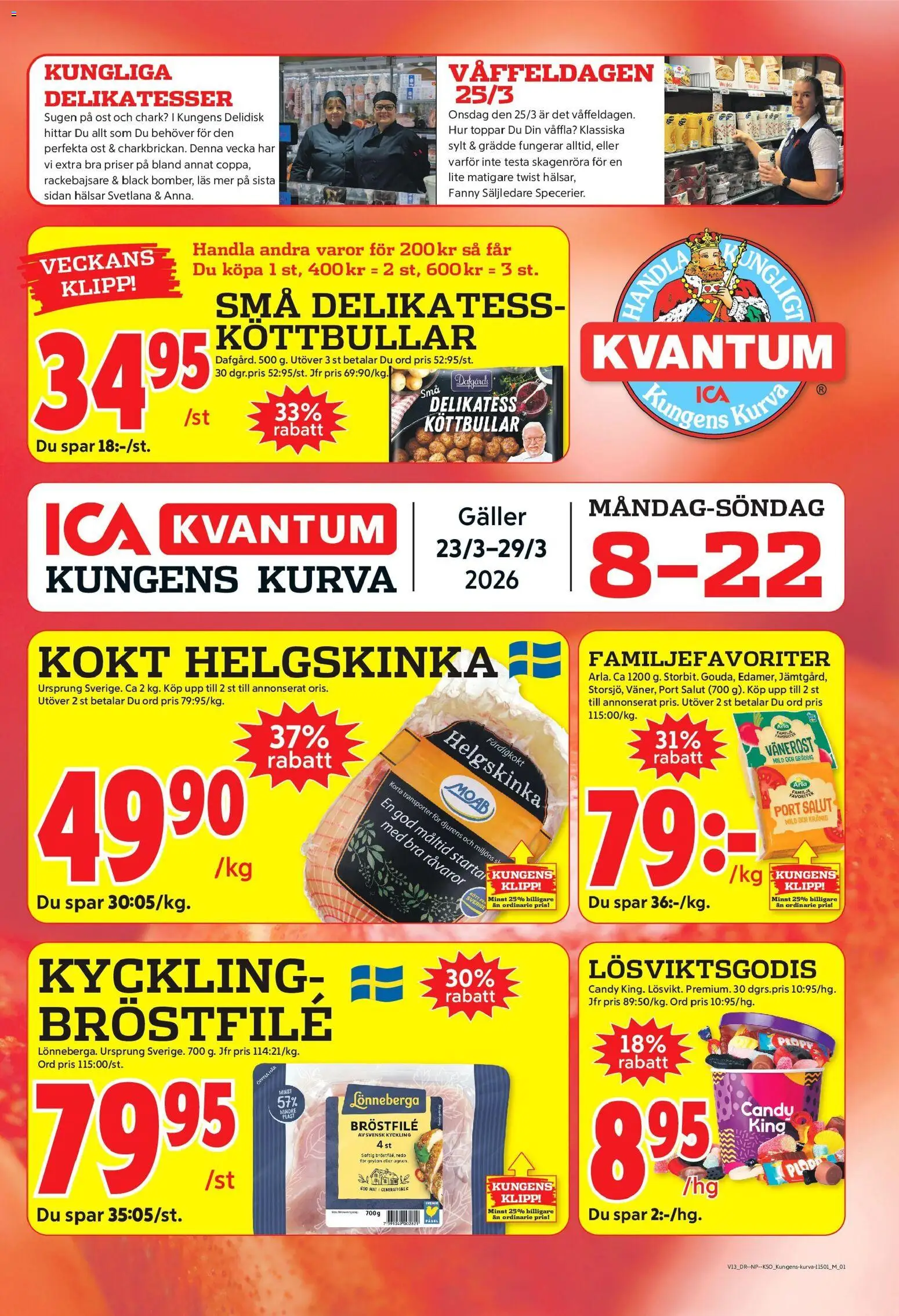 Förhandsgranska reklamblad Kungens Kurva från butik ICA Kvantum gäller från 23/03/2026