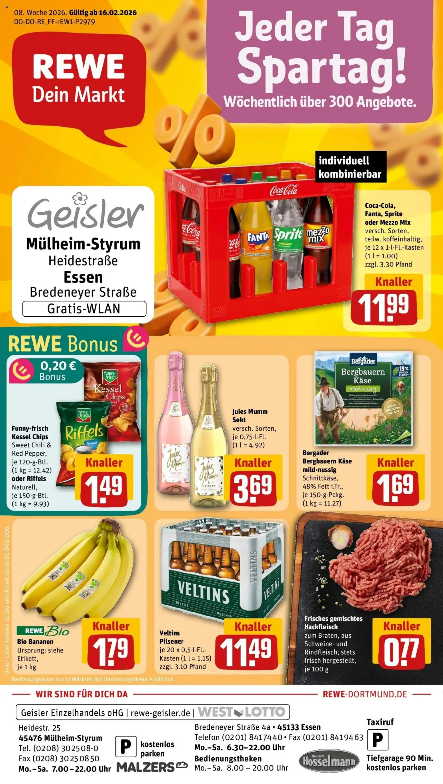 Vorschau von dem Prospekt des Geschäftes Rewe, gültig ab dem 16.02.2026