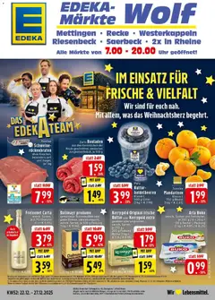Vorschau von dem Prospekt des Geschäftes Edeka, gültig ab dem 22.12.2025