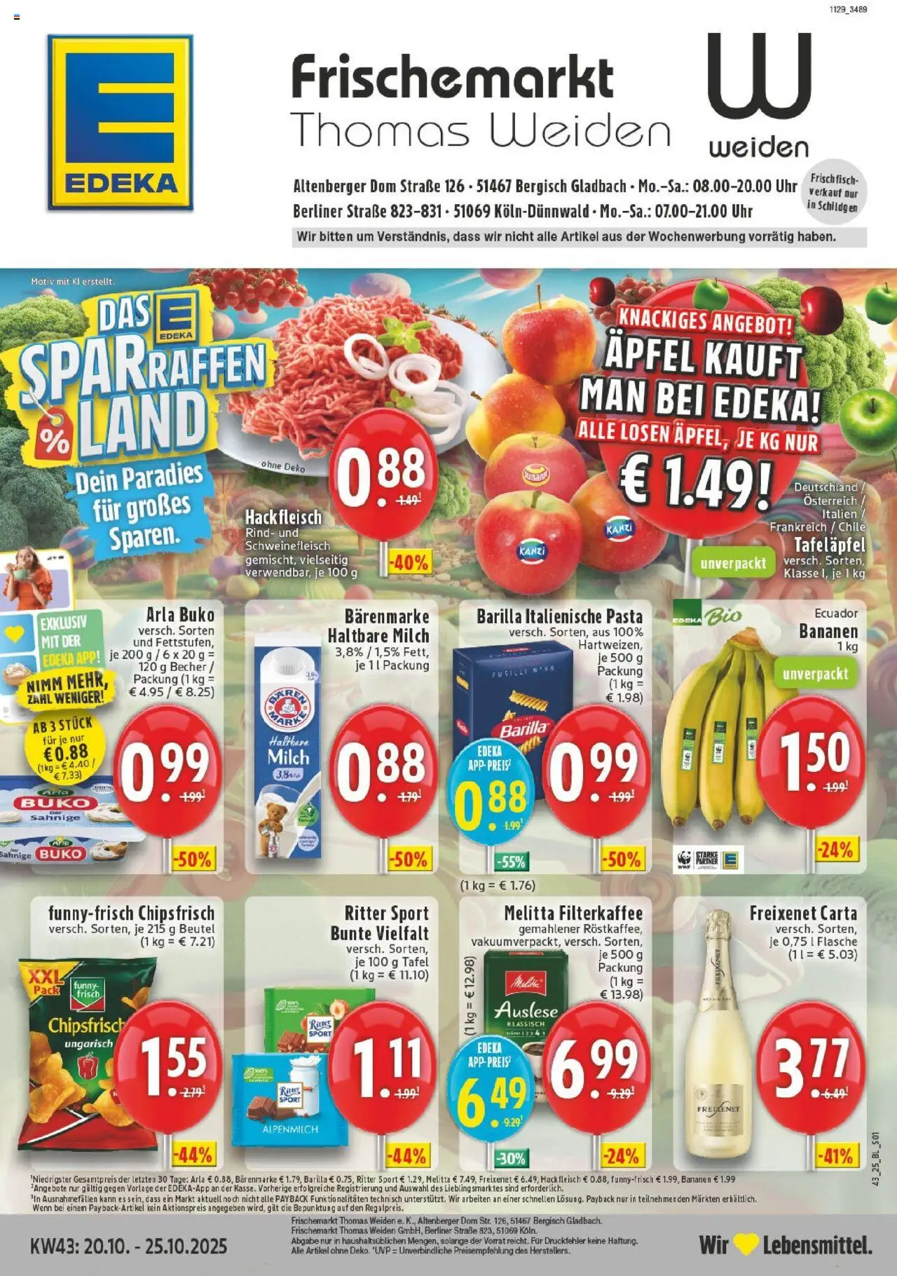 EDEKA Prospekt ab 19.10.2025 - Prospekt Köln Online
