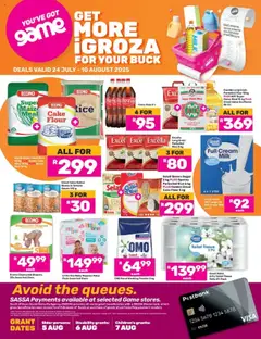 Preview of Game flyer valid from 24/07/2025