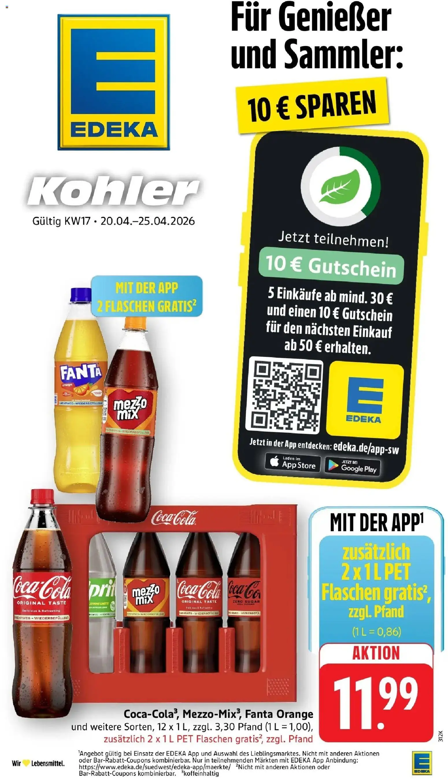 Vorschau von dem Prospekt des Geschäftes Edeka, gültig ab dem 19.04.2026 - Fanta