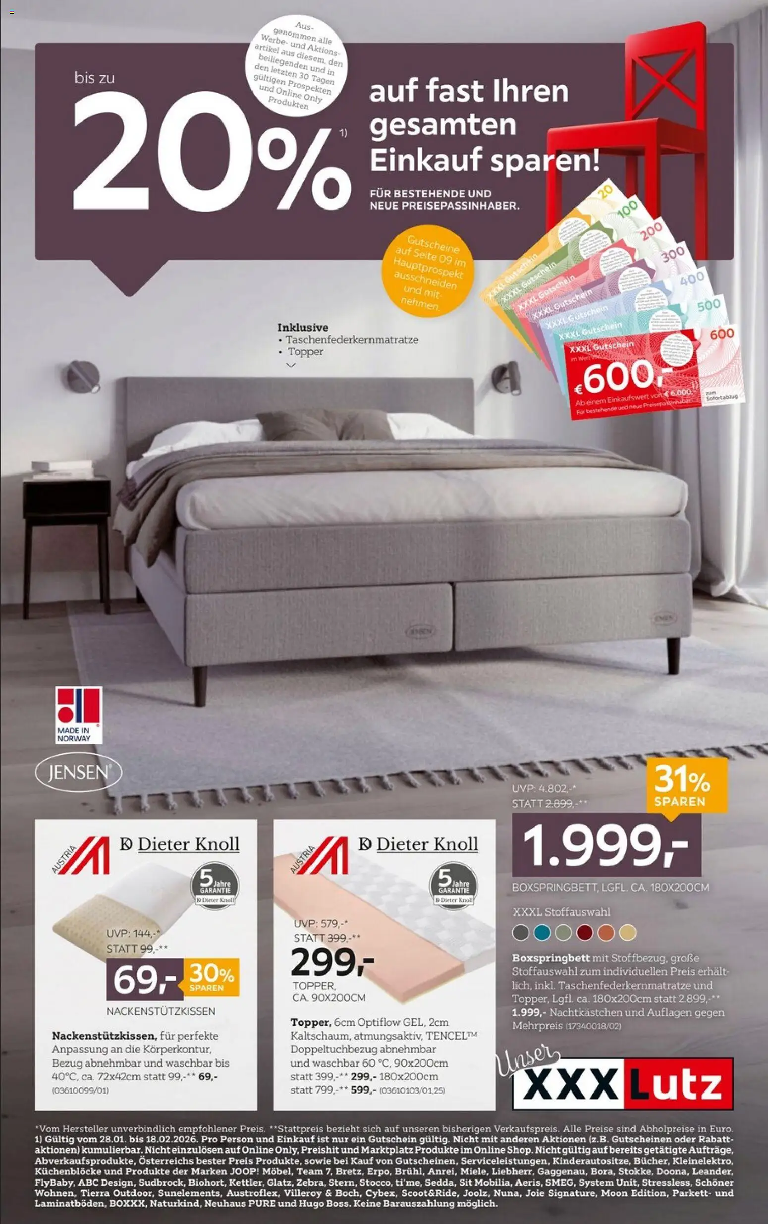 Vorschau der Angebote: XXXLutz Schlafzimmer gültig ab 27.01.2026