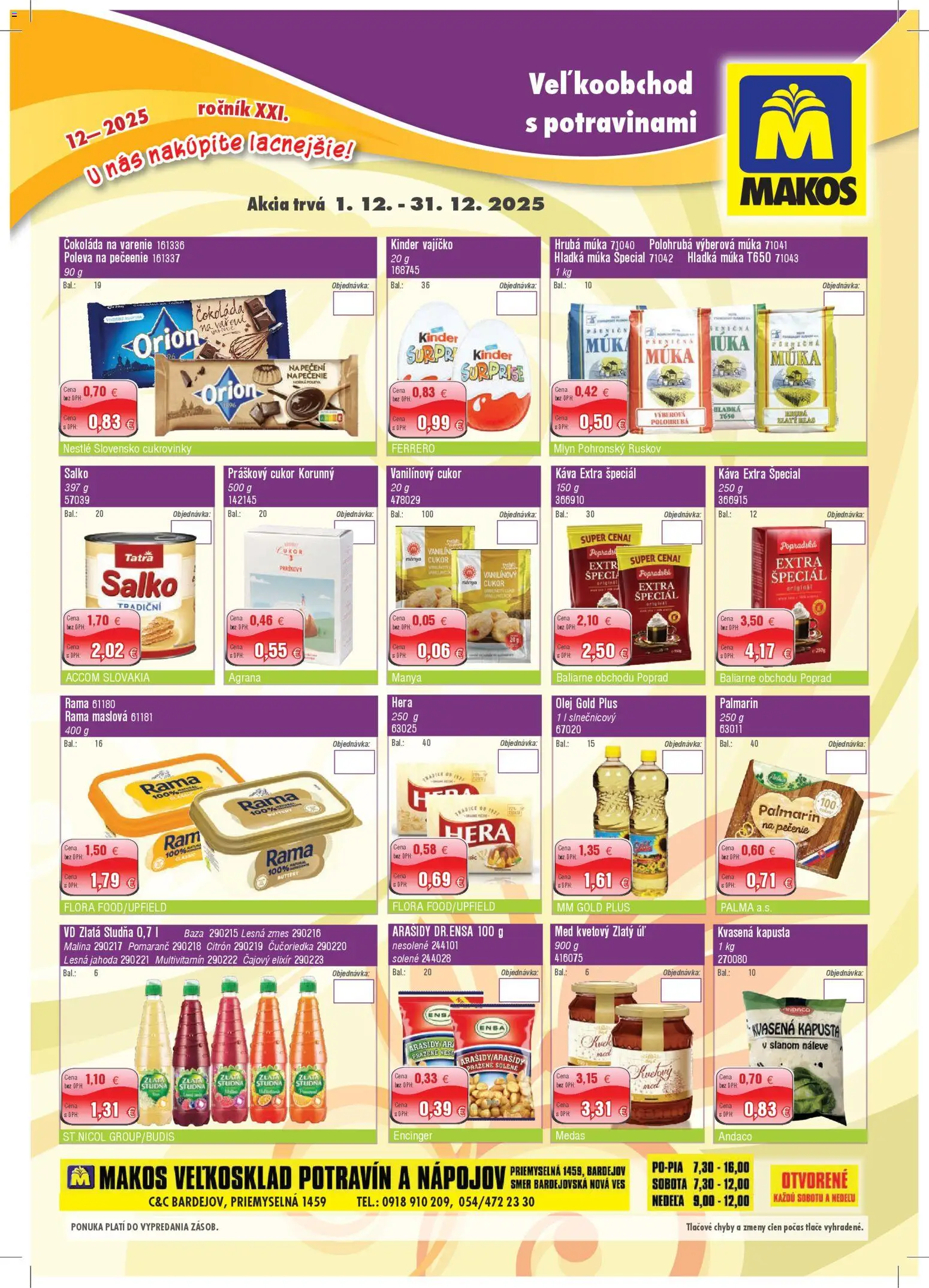 Náhľad Makos letáku platného od 01.12.2025