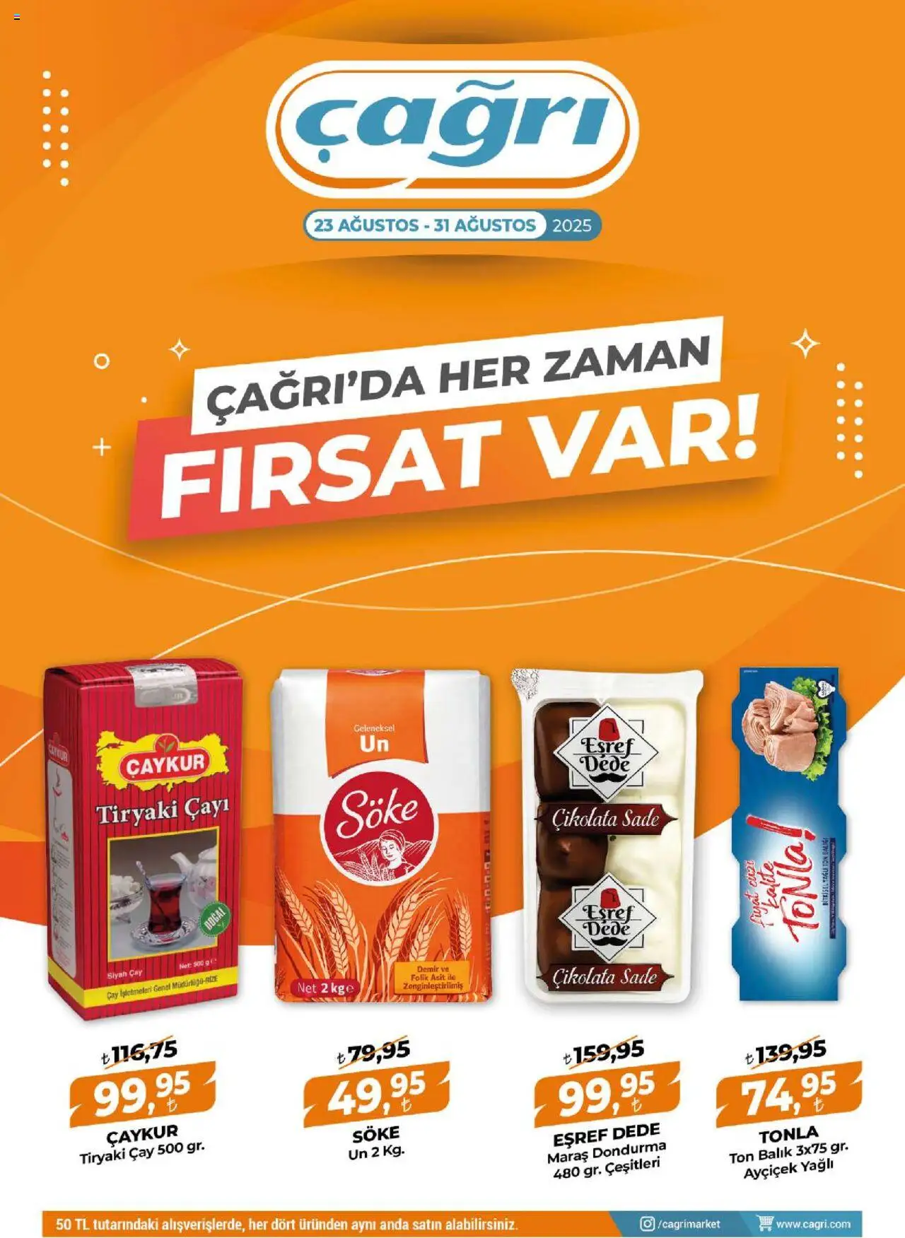 Çağrı Market Katalog (23 Ağustos 2025) - Indirim, Broşür - Sayfa numarası 1