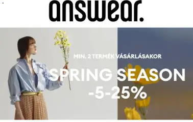 Ajánlatok - Answear megtekintése, amely érvényes 2026.03.11.-től
