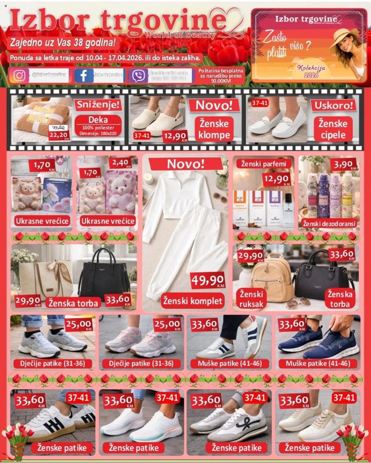 Pregled letka Izbor trgovine katalog trgovine Izbor trgovine vrijedi od 10.04.2026