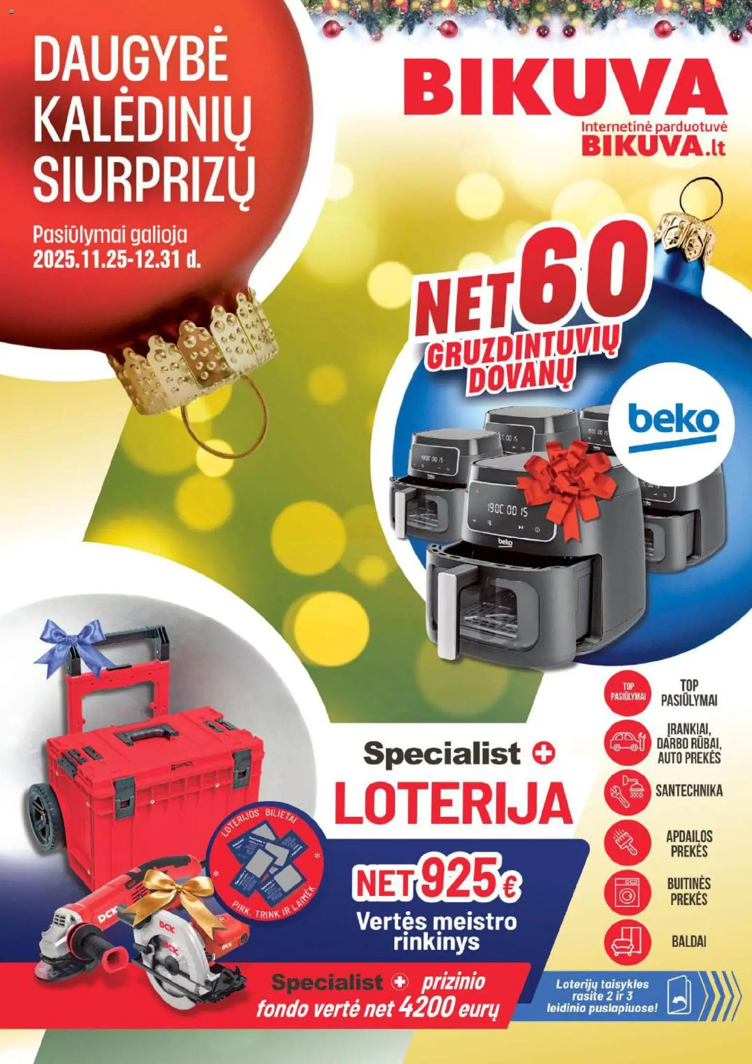 BIKUVA parduotuvės leidinio Leidinys galiojančio nuo 2025.11.25 peržiūra