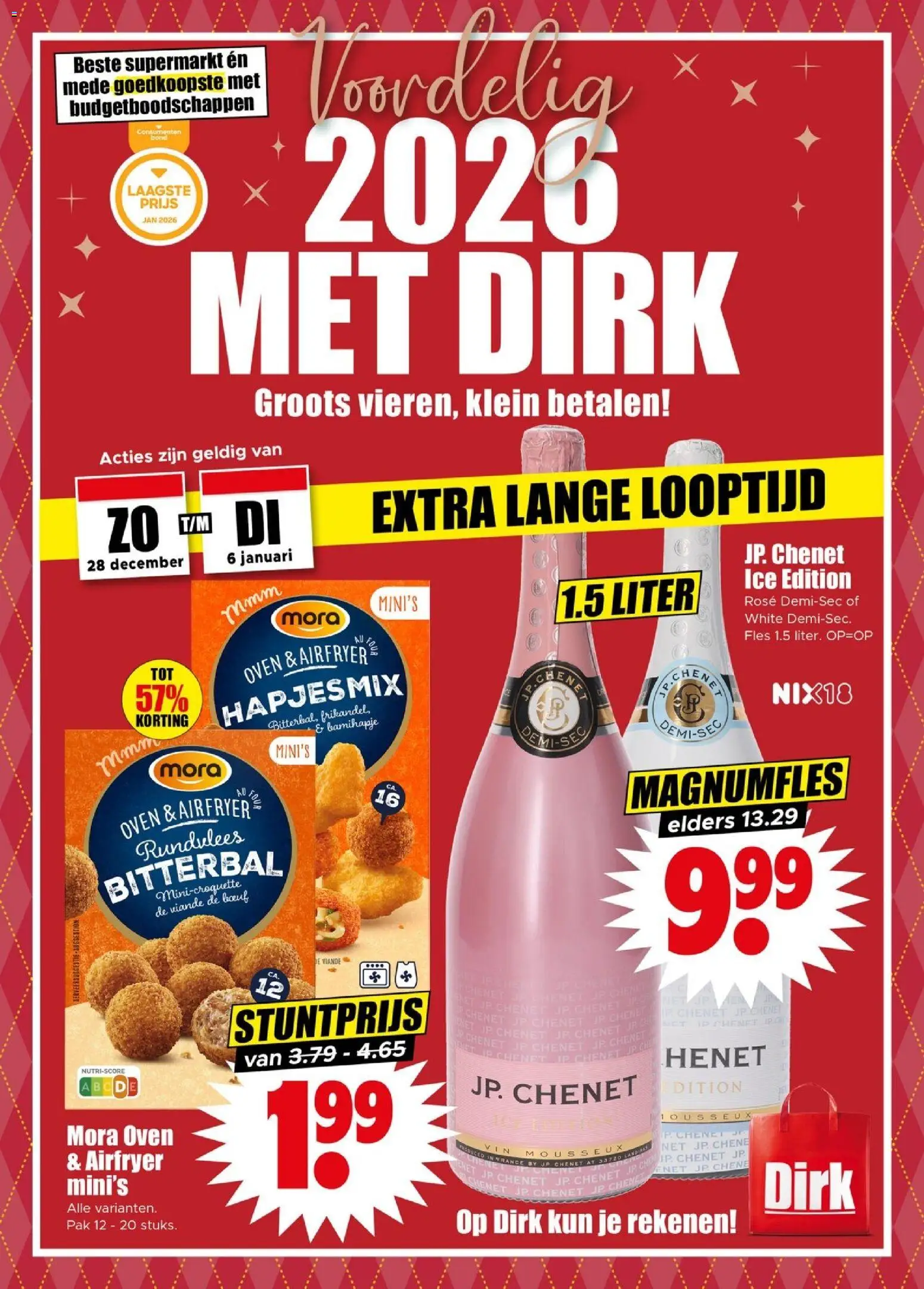 Voorbeeld van Folder week 1 van winkel Dirk geldig vanaf 28-12-2025