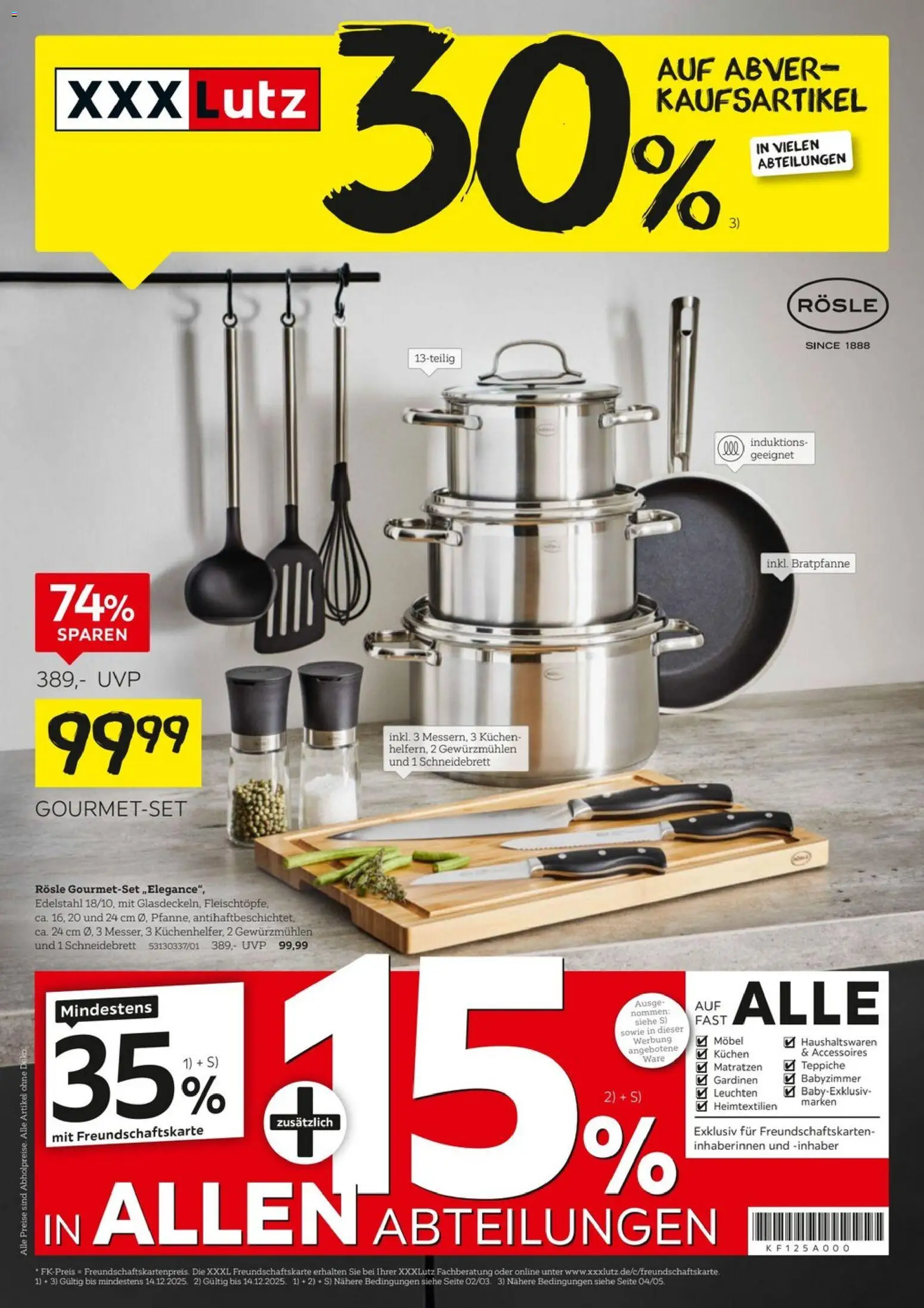 Vorschau von dem Prospekt des Geschäftes XXXL Lutz, gültig ab dem 30.11.2025