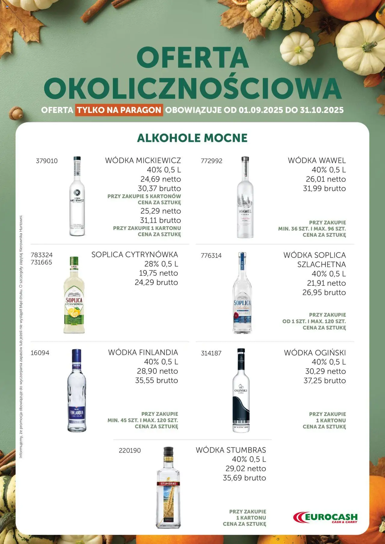 Eurocash Oferta Okolicznościowa od 01.09.2025 - Nowa Gazetka - Numer strony 1