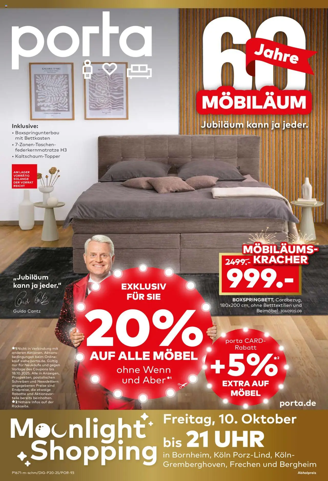 Porta! Möbiläum Bergheim-Zieverich (vom 05.10.2025 - 19.10.2025) - Uhr
