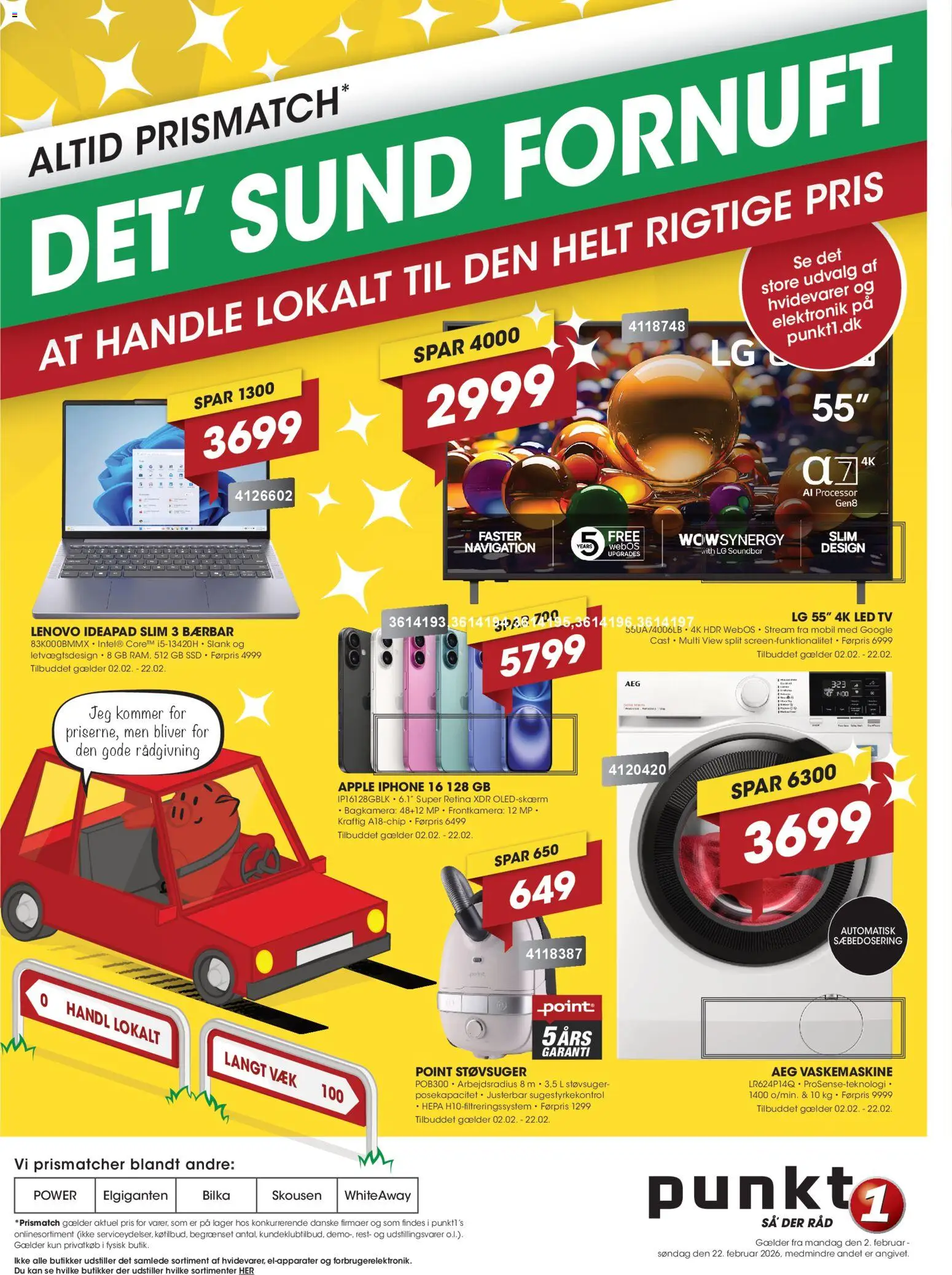 Eksempel på tilbudsavis Tilbudsavis fra butik Punkt1 gyldig fra 02/02/2026