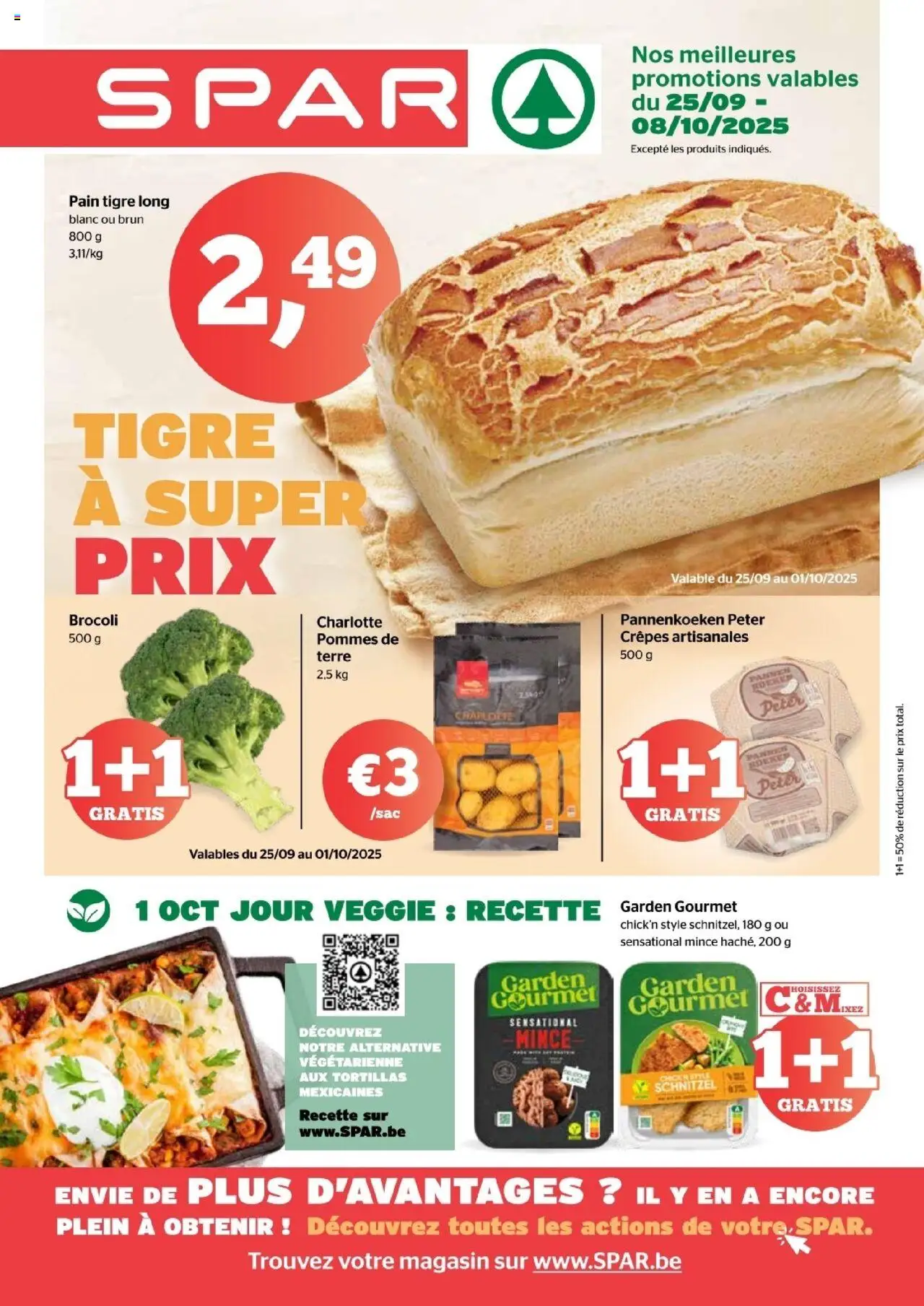 Spar shop Publicité geldig vanaf 25/09/2025 - Paginanummer 1
