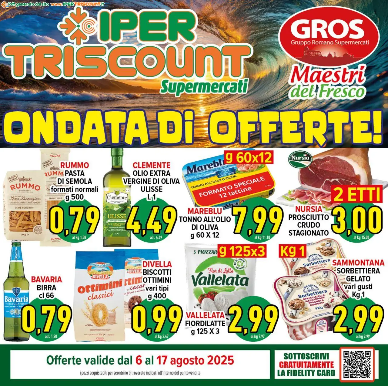 Volantino Ipertriscount valido da 06/08/2025 numero di pagina 1