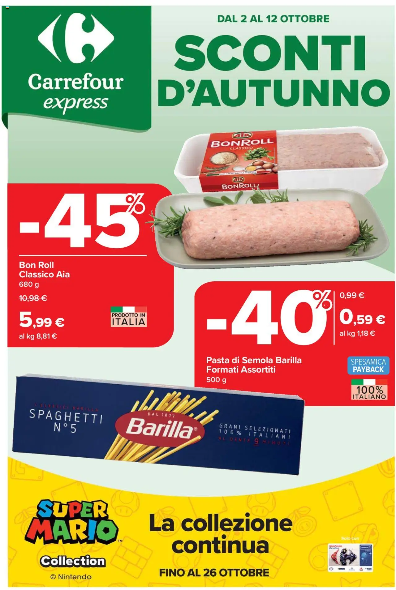 Volantino Carrefour valido da 02/10/2025 numero di pagina 1
