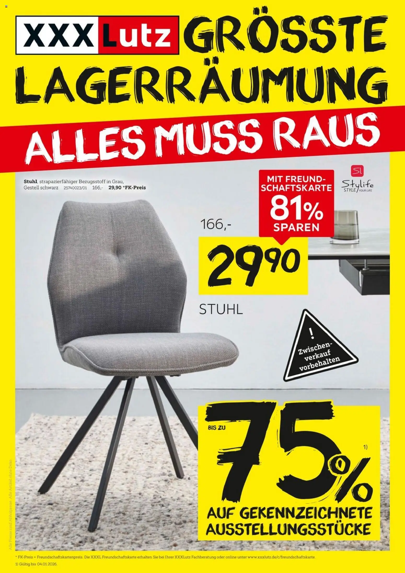 Vorschau von dem Prospekt des Geschäftes XXXL Lutz, gültig ab dem 21.12.2025