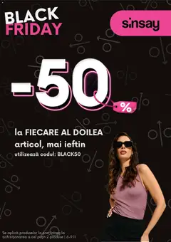 Previzualizarea de cataloage: Sinsay Black Friday valabil de la 06.11.2025