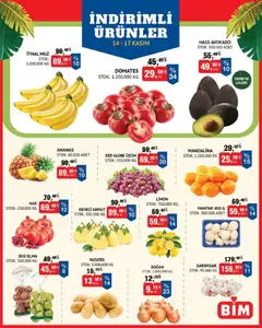 BİM Meyve Sebze 14.11.2025 - Broşürünün önizlemesi