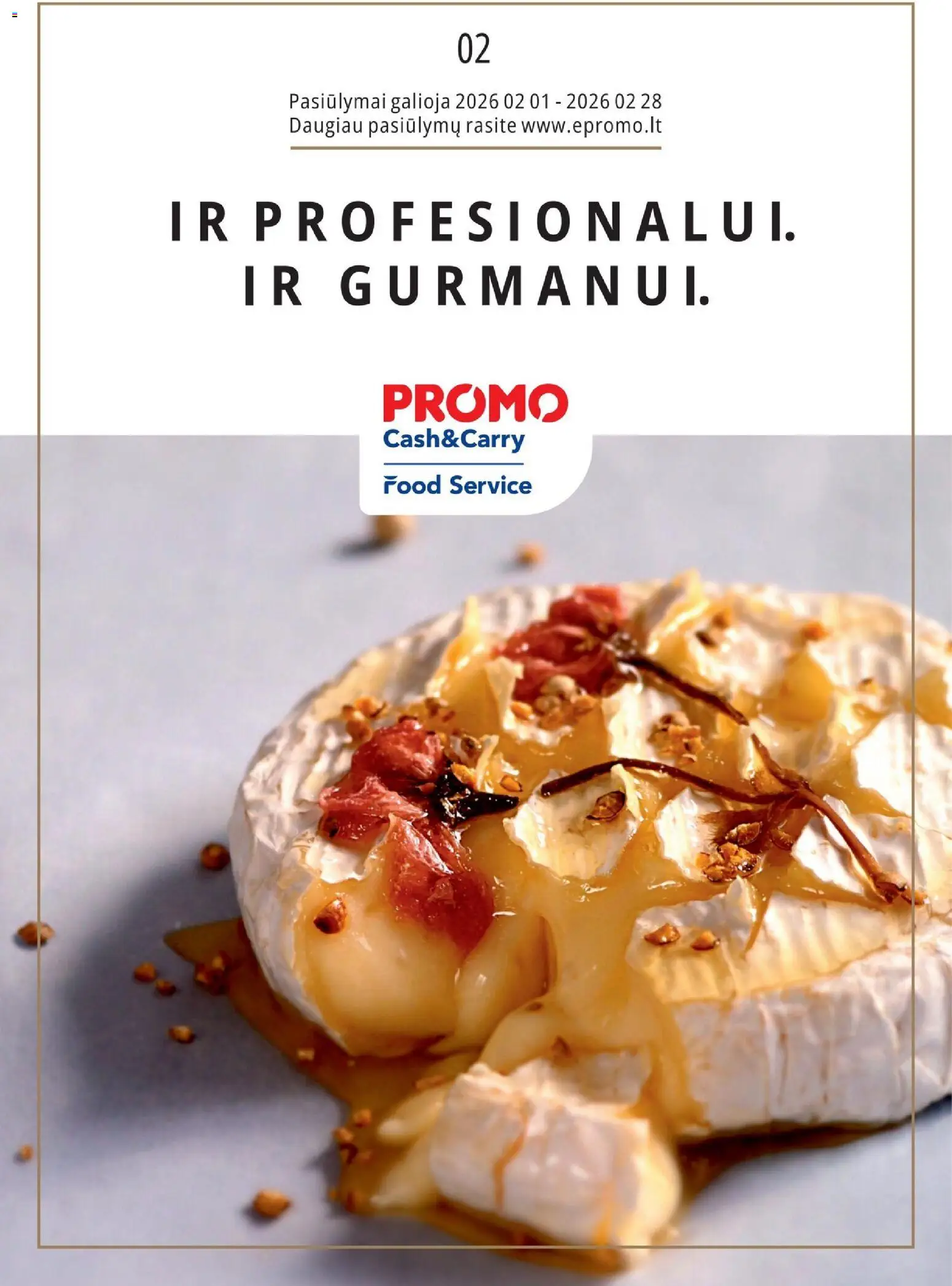 ePromo parduotuvės leidinio Leidinys - Food service galiojančio nuo 2026.02.01 peržiūra