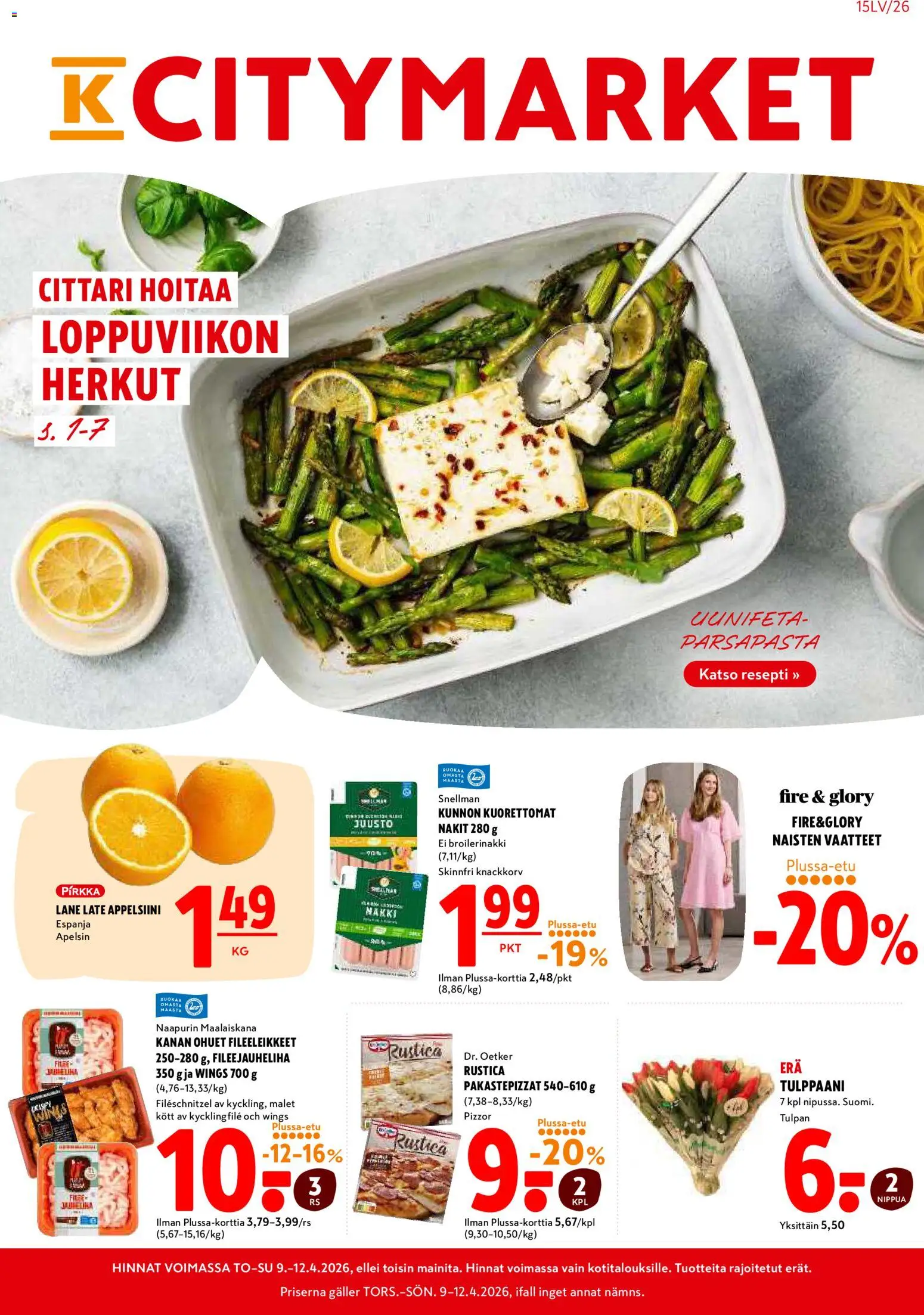 Kaupan K-Citymarket K-Citymarket tarjoukset esikatselu, voimassa 09/04/2026