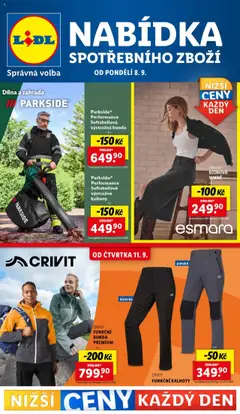 Náhled nabídky: Lidl Leták - Spotřební zboží platný od 08.09.2025