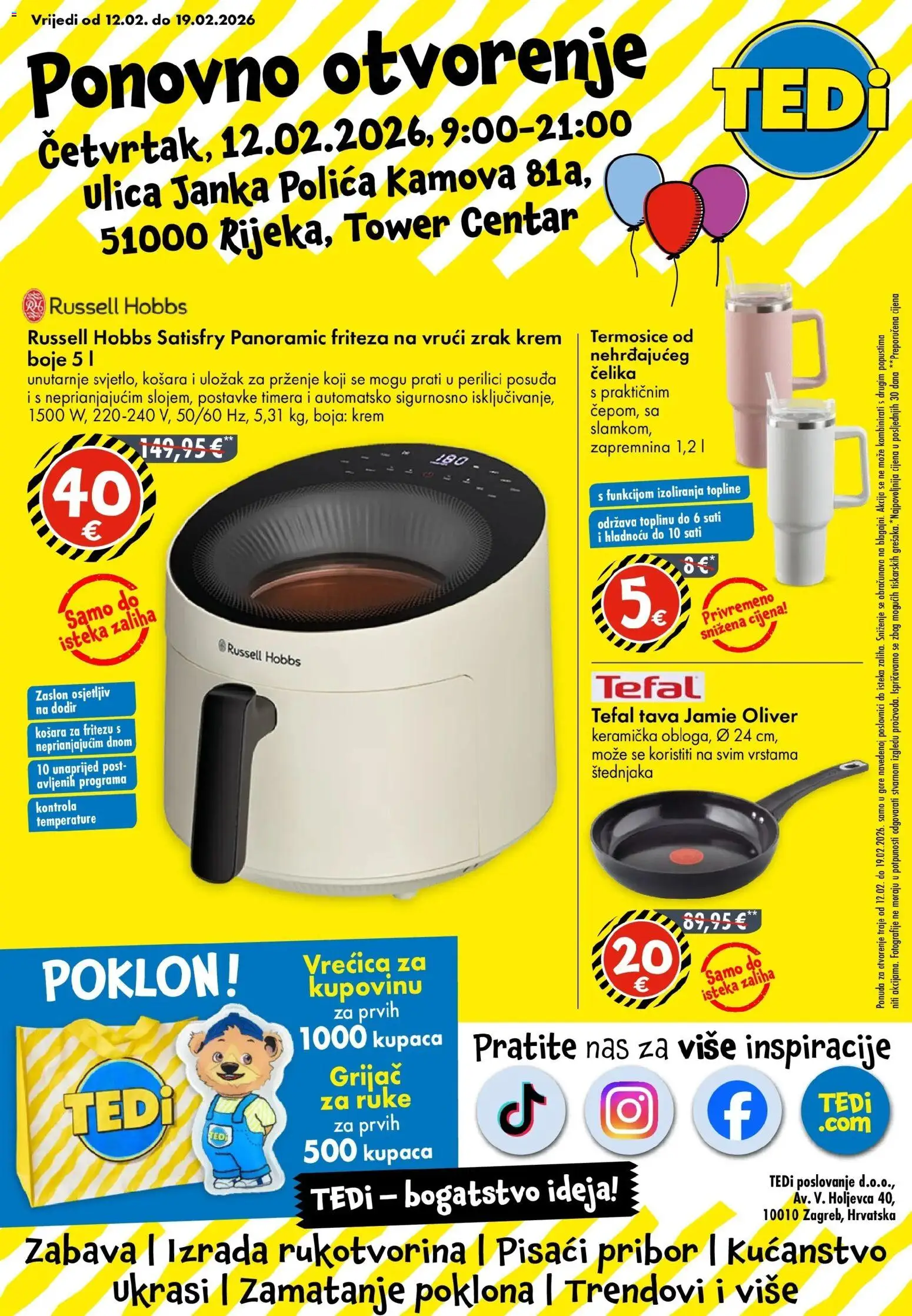 Pregled letka Katalog trgovine TEDi vrijedi od 08.02.2026