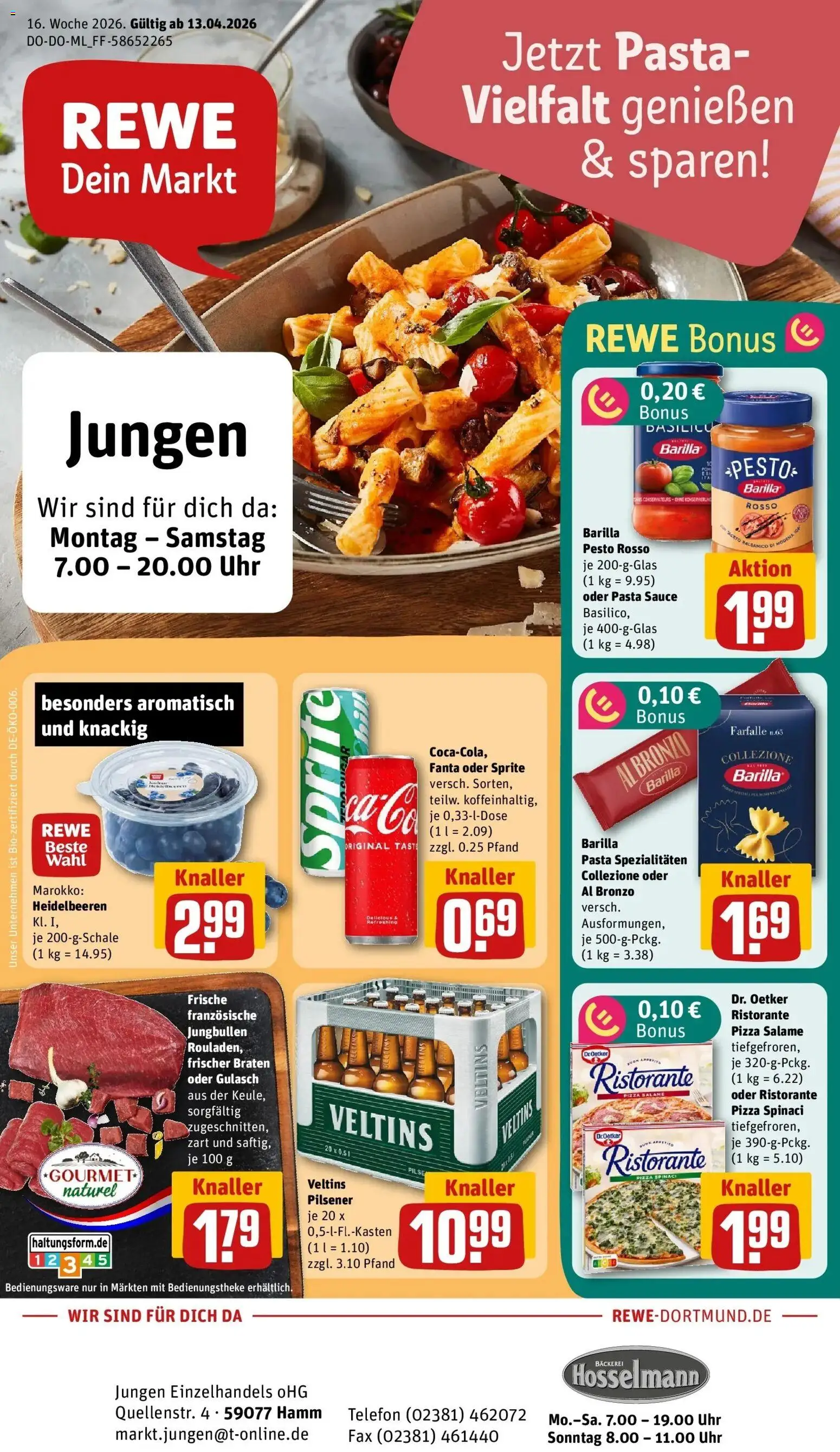 Vorschau von dem Prospekt des Geschäftes Rewe, gültig ab dem 12.04.2026