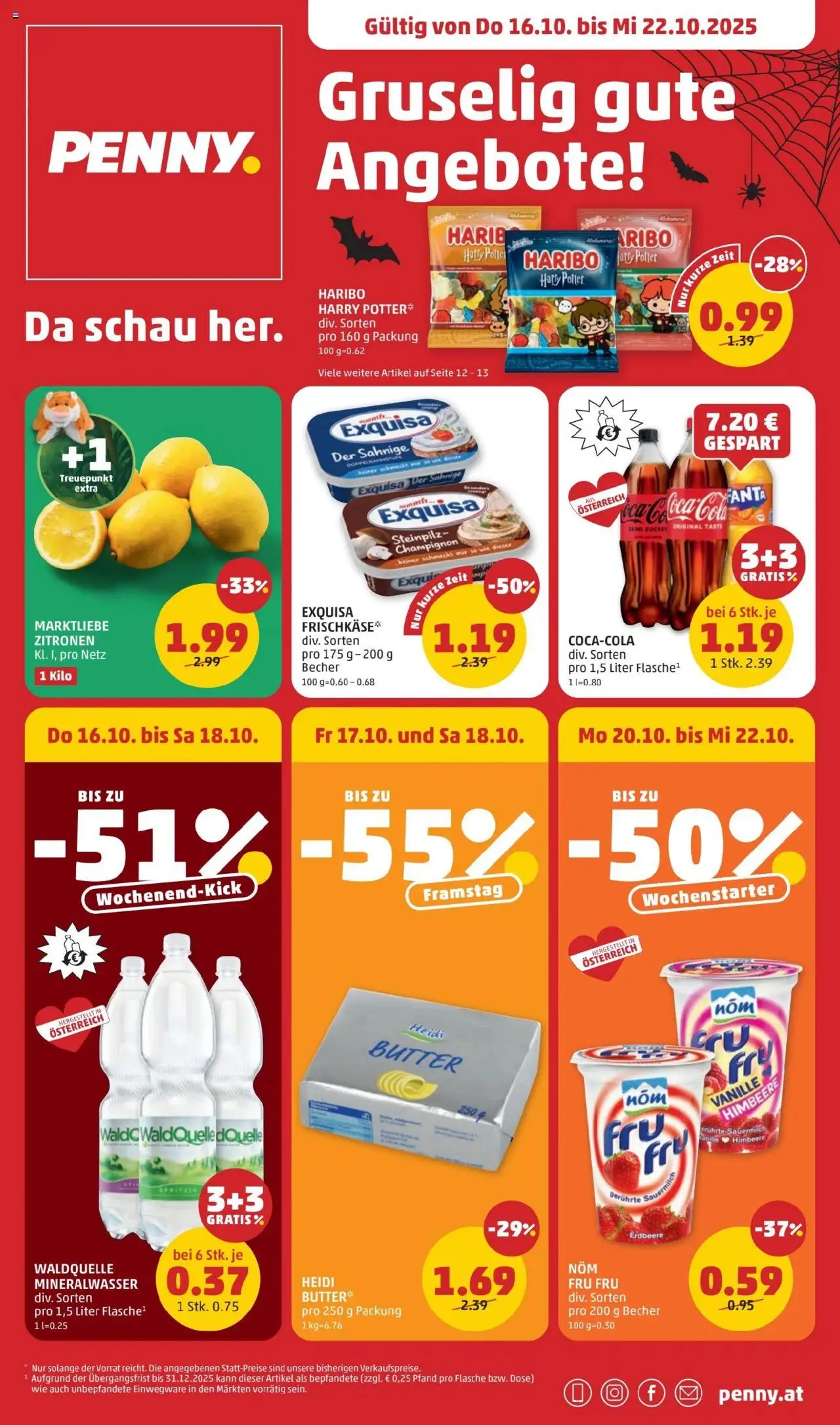  PENNY Flugblatt 16.10.2025 - Angebote "Prospekt aktuell" - Seite 1