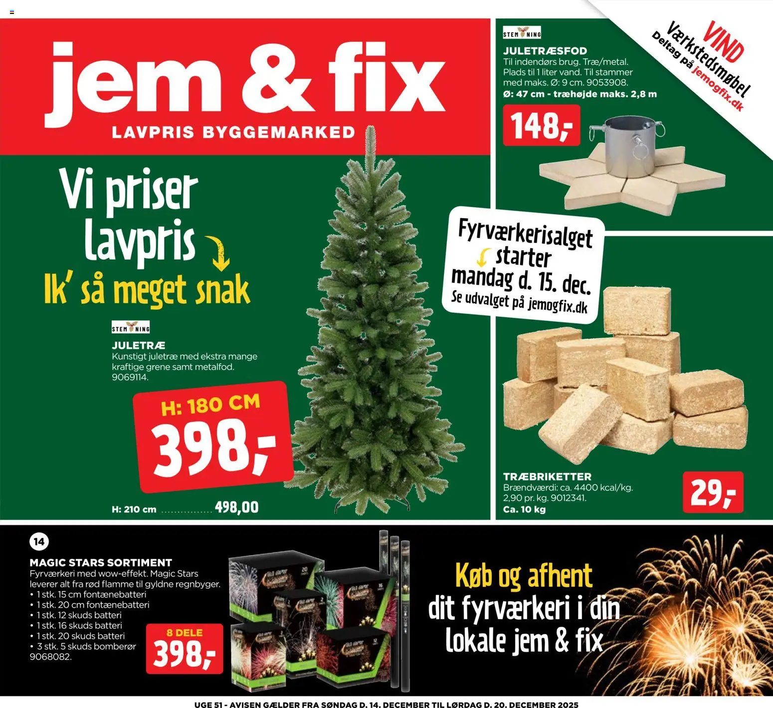 Eksempel på tilbudsavis Tilbudsavis fra butik Jem & fix gyldig fra 14/12/2025