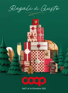 Anteprima dell'opuscolo Volantino Regali di Gusto Piemonte dal negozio COOP valido da 01/12/2025