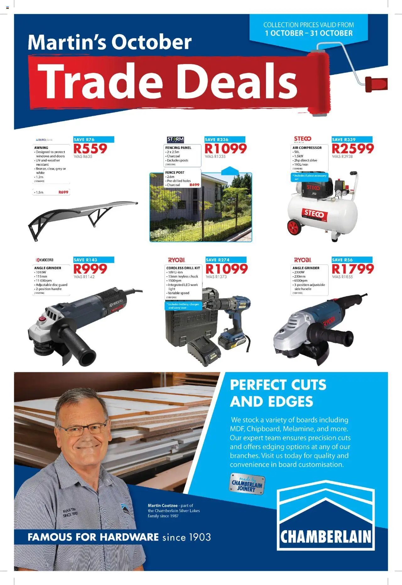 Chamberlain specials October 2025 > Catalogue