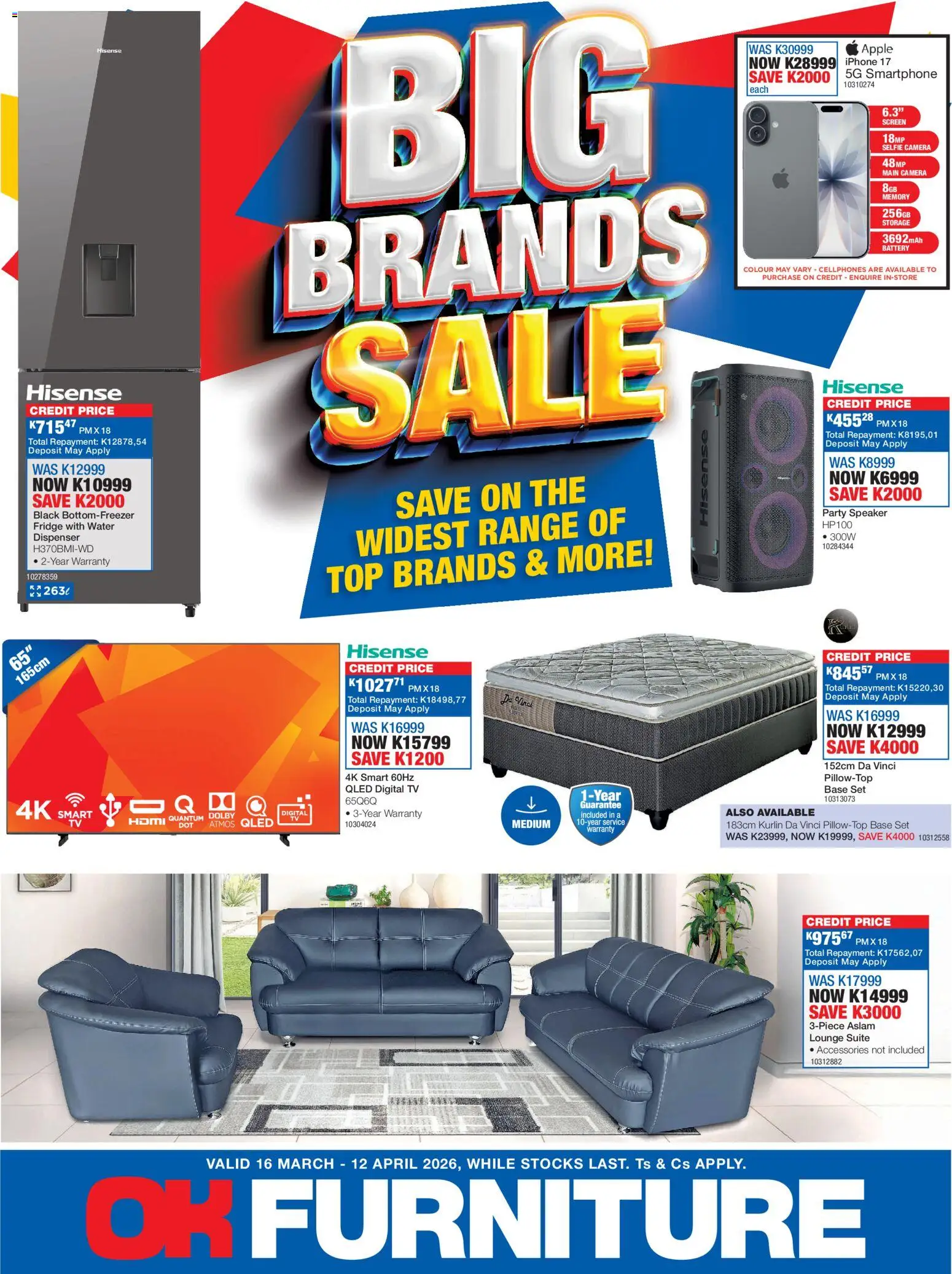 Preview of OK Furniture flyer valid from 16/03/2026