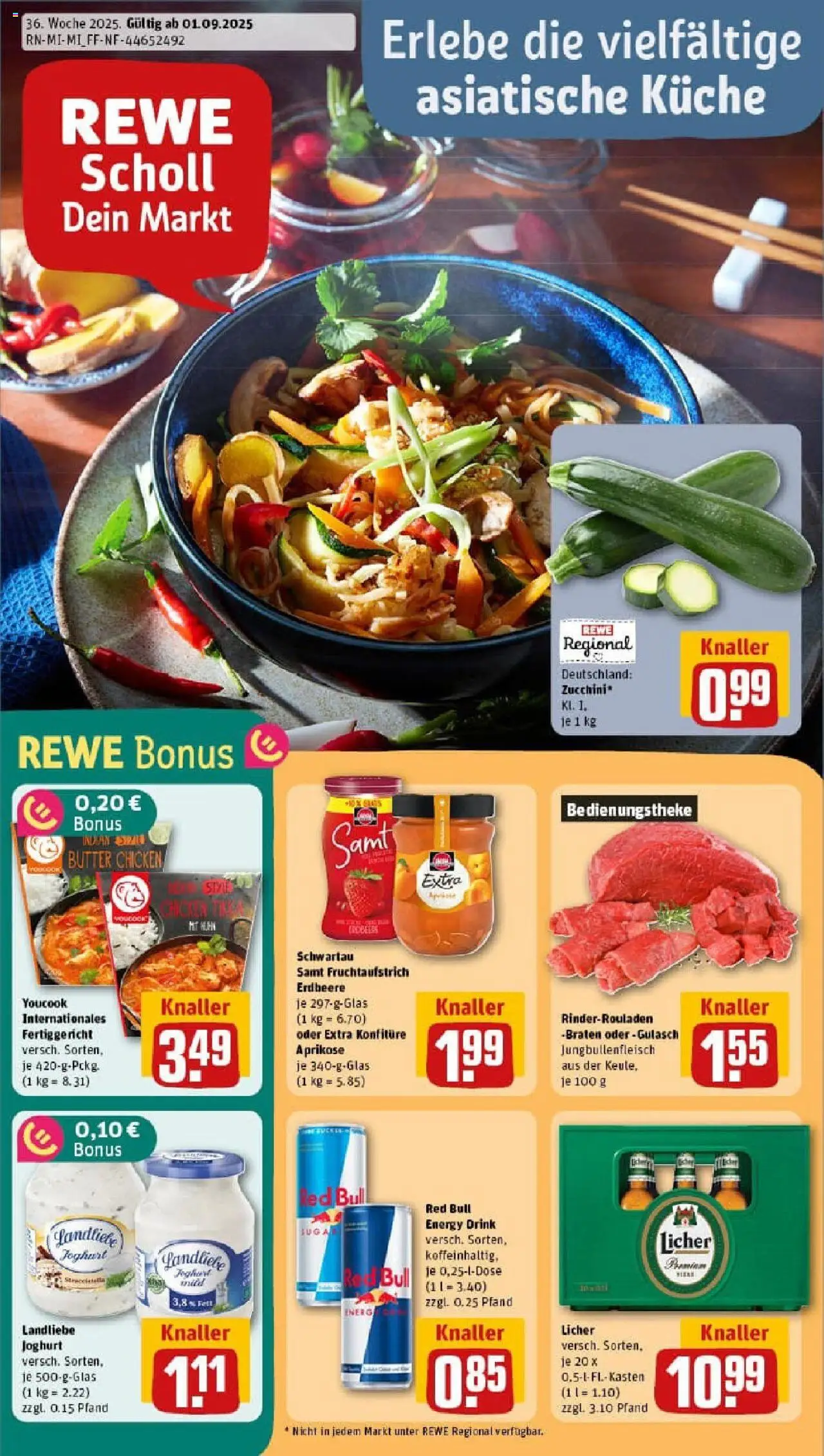 REWE Prospekt ab 01.09.2025 nächste Woche - Prospekt Ranstadt	