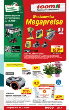 Vorschau von dem Prospekt des Geschäftes Toom Baumarkt, gültig ab dem 16.08.2025