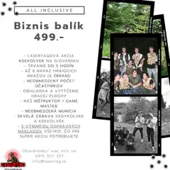 Náhľad lasertag.sk letáku platného od 25.11.2025