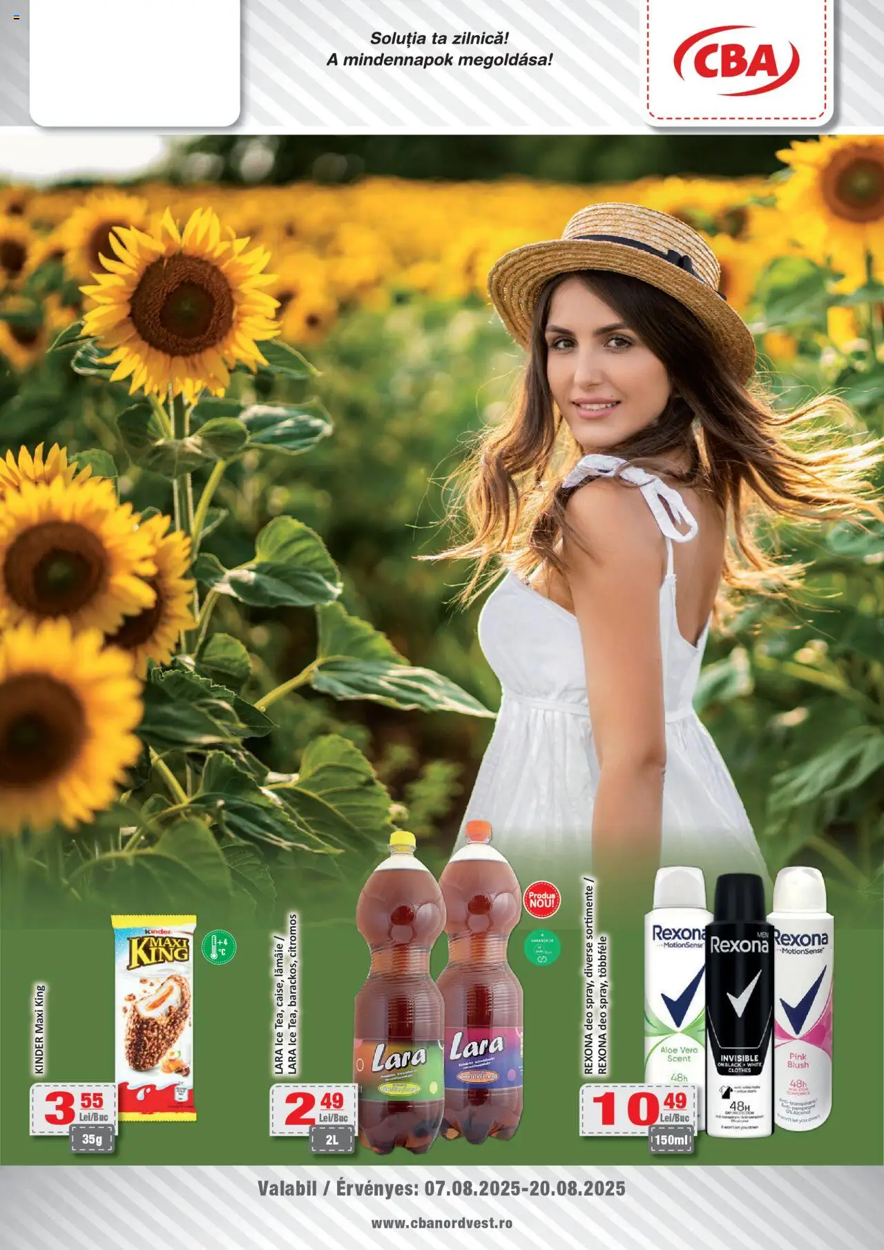 CBA Catalog CBA de la 07.08.2025 - Pagină 1 - Black, Aloe vera, Blush, Piersici, Lămâie, Rexona