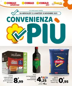 Anteprima dell'opuscolo Volantino Convenienza Più Sicilia dal negozio Conad valido da 12/11/2025