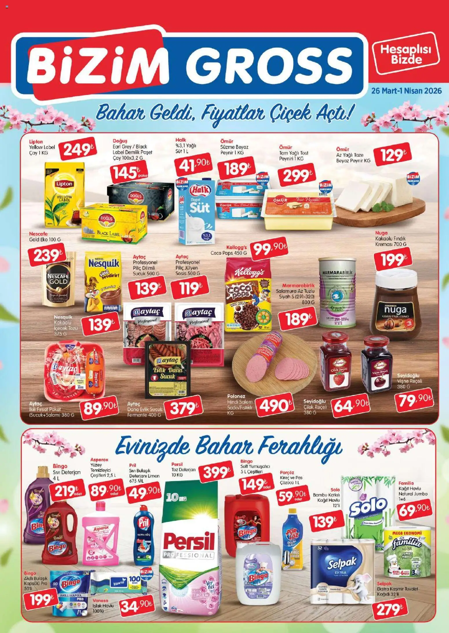 Bizim Toptan Bizim Toptan - Bizim Gross Fırsat Bülteni 26.03.2026 - Broşürünün önizlemesi