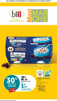 Prévisualisation de Catalogue Maxi Marché du magasin bi1 formulaire valide 24/02/2026