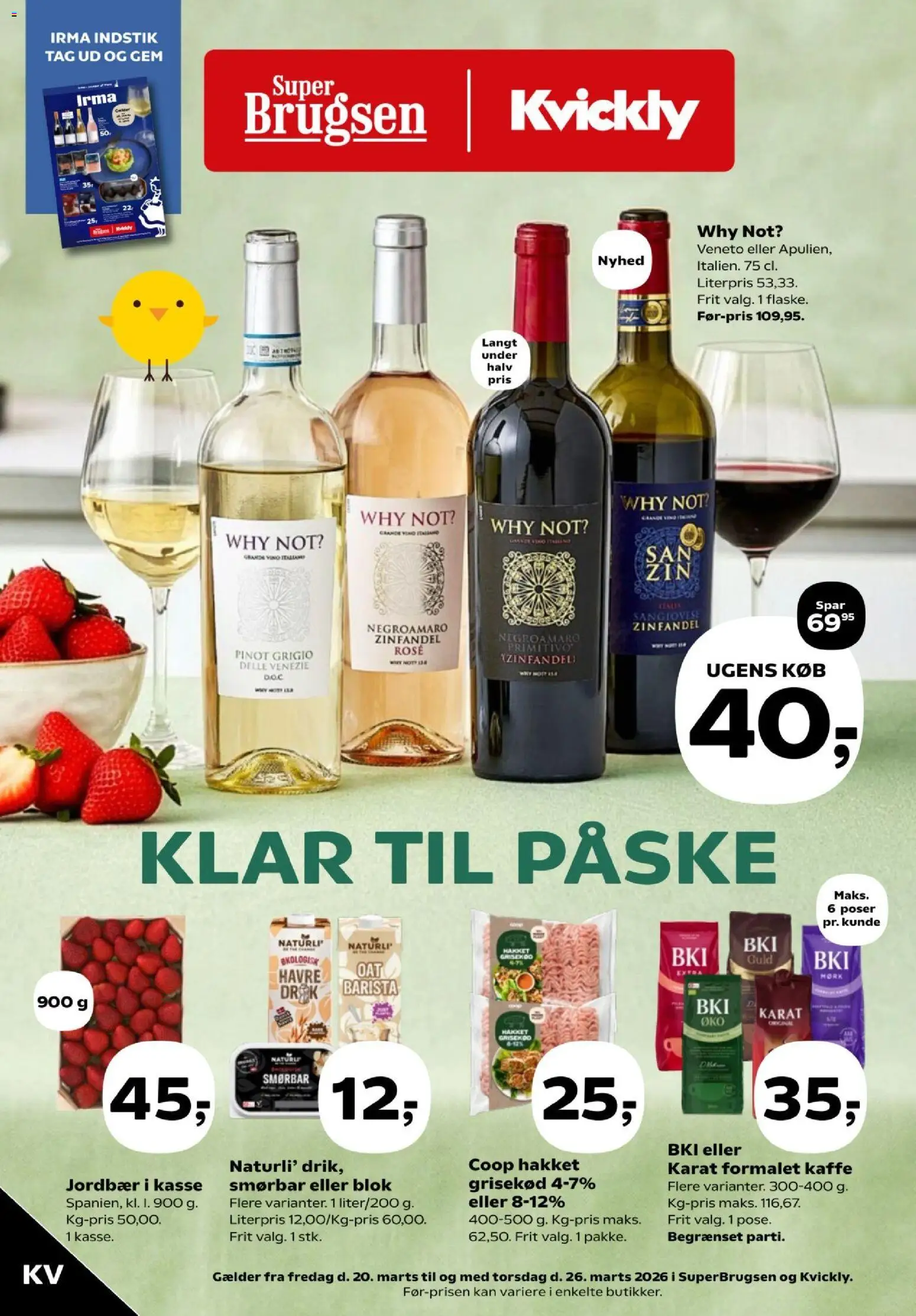 Eksempel på tilbudsavis Kvickly - Tilbudsavis uge 12 fra butik Kvickly gyldig fra 20/03/2026