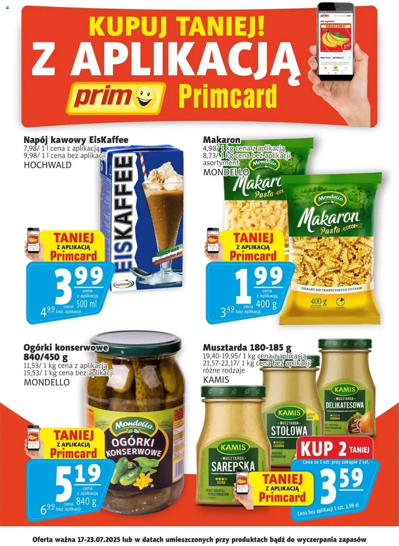 Prim Market Promocje Primcard od 17.07.2025 - Nowa Gazetka - Numer strony 1