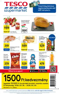 Tesco - Tesco Szupermarket akciós újság megtekintése, amely érvényes 2026.03.26.-től