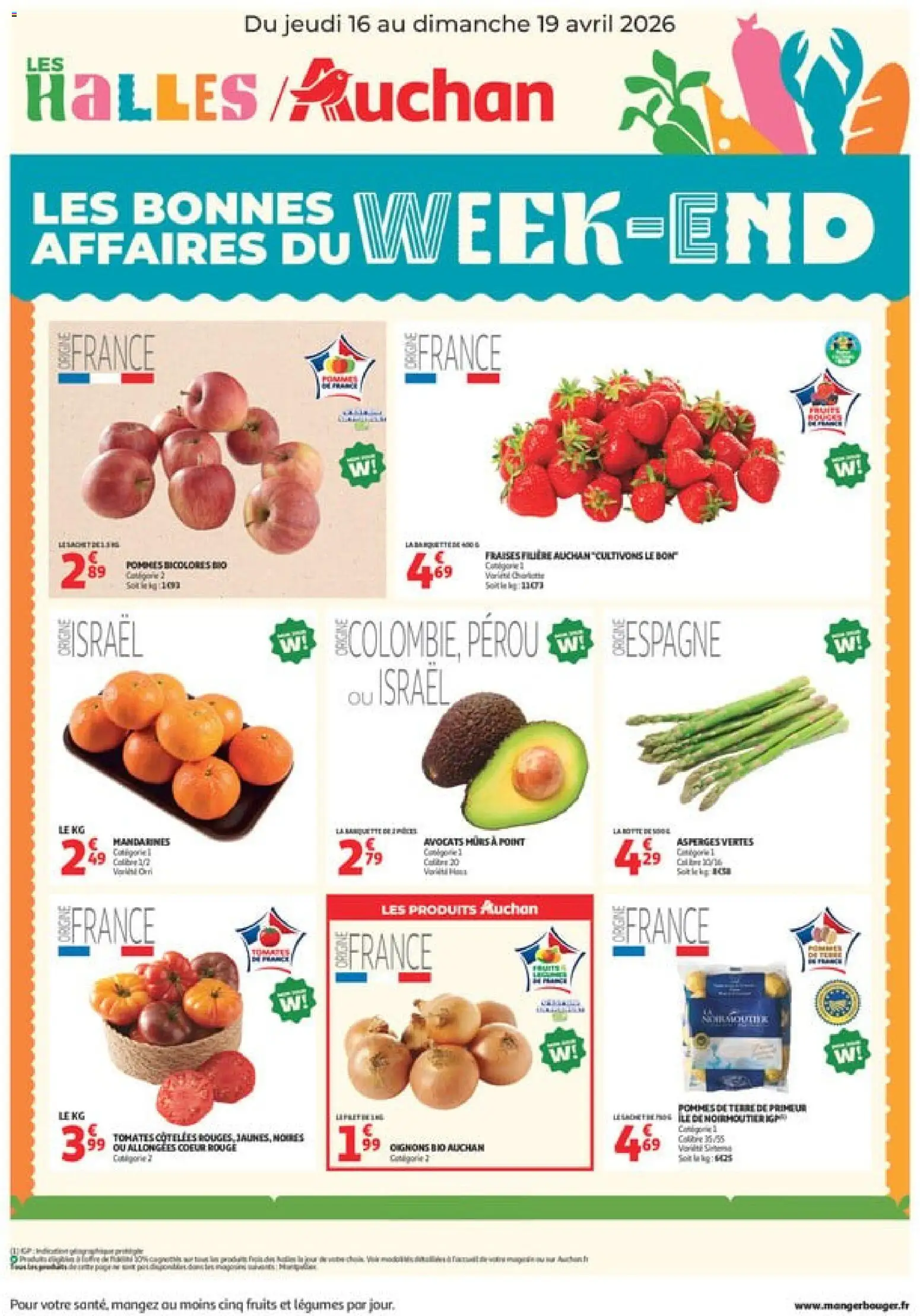 Voorbeeld van Auchan - Les bons plans du week-end dans votre hyper van winkel Auchan geldig vanaf 16/04/2026