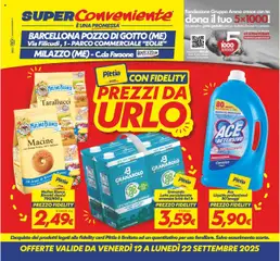 Anteprima dell'opuscolo Volantino Barcellona/Milazzo dal negozio SuperConveniente valido da 12/09/2025