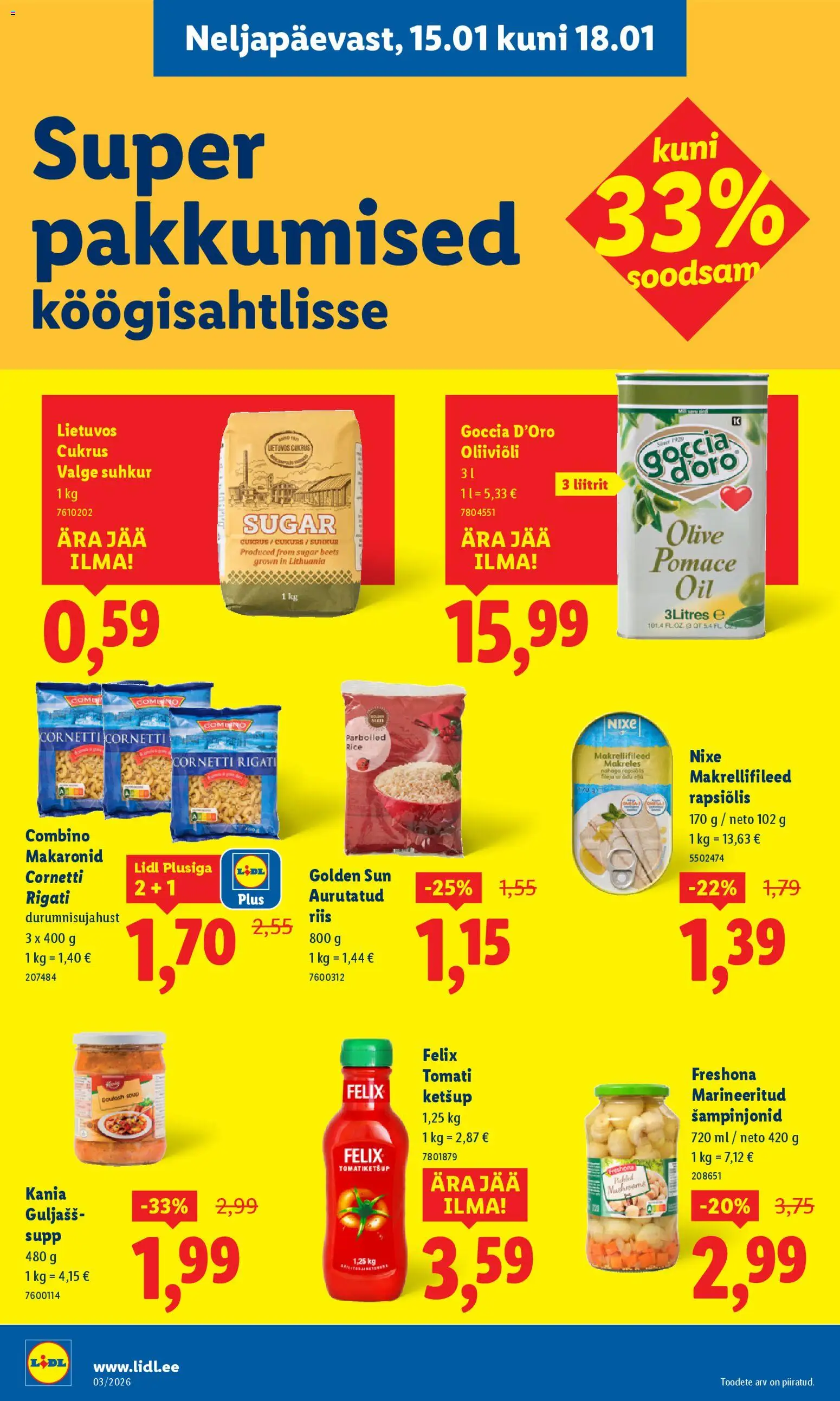 Lidl kliendilehe eelvaade alates 2026.01.12
