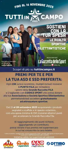 Anteprima dell'opuscolo Volantino Tutti in campo dal negozio DOK valido da 15/09/2025